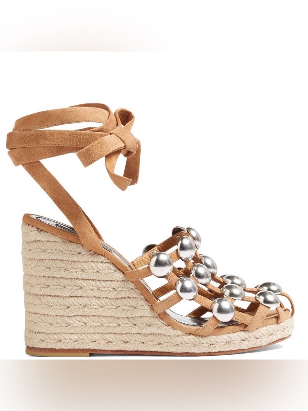 Alexander Wang TAYLOR AMELIA ESPADRILLE WEDGE, CLAY. Size 38.5. No box.